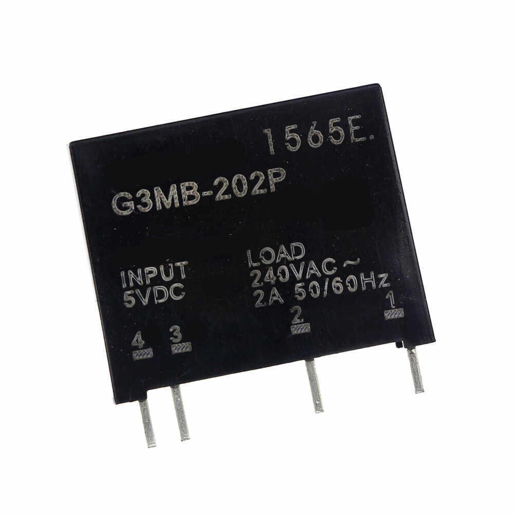 Твердотельные реле, G3MB-202P, PCB SSR в 5 В постоянного тока, выход 240 В переменного тока