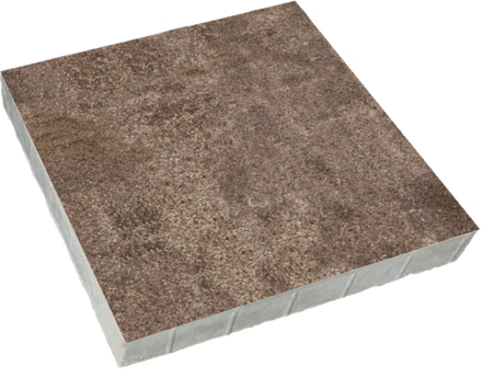 Тротуарная плитка КВАДРАТ 600х600 мм - Листопад гранит Хаски