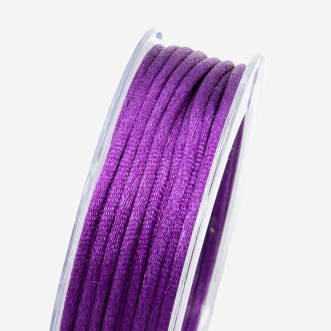 Нить для браслетов, нейлон, оттенок "Слива", 2мм