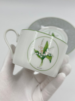 Чайная пара Ландыши Christian Dior (трещина)