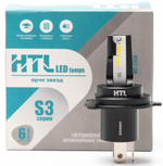 Лампа LED H4 6000K 12V 2500Lm S3 (к-т 2ед.)