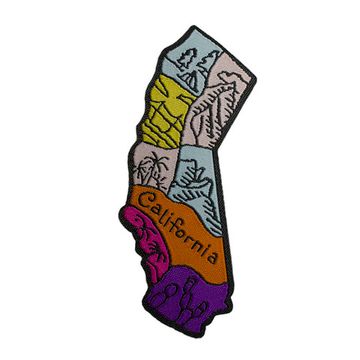 Термонаклейка на рюкзак и на одежду. California