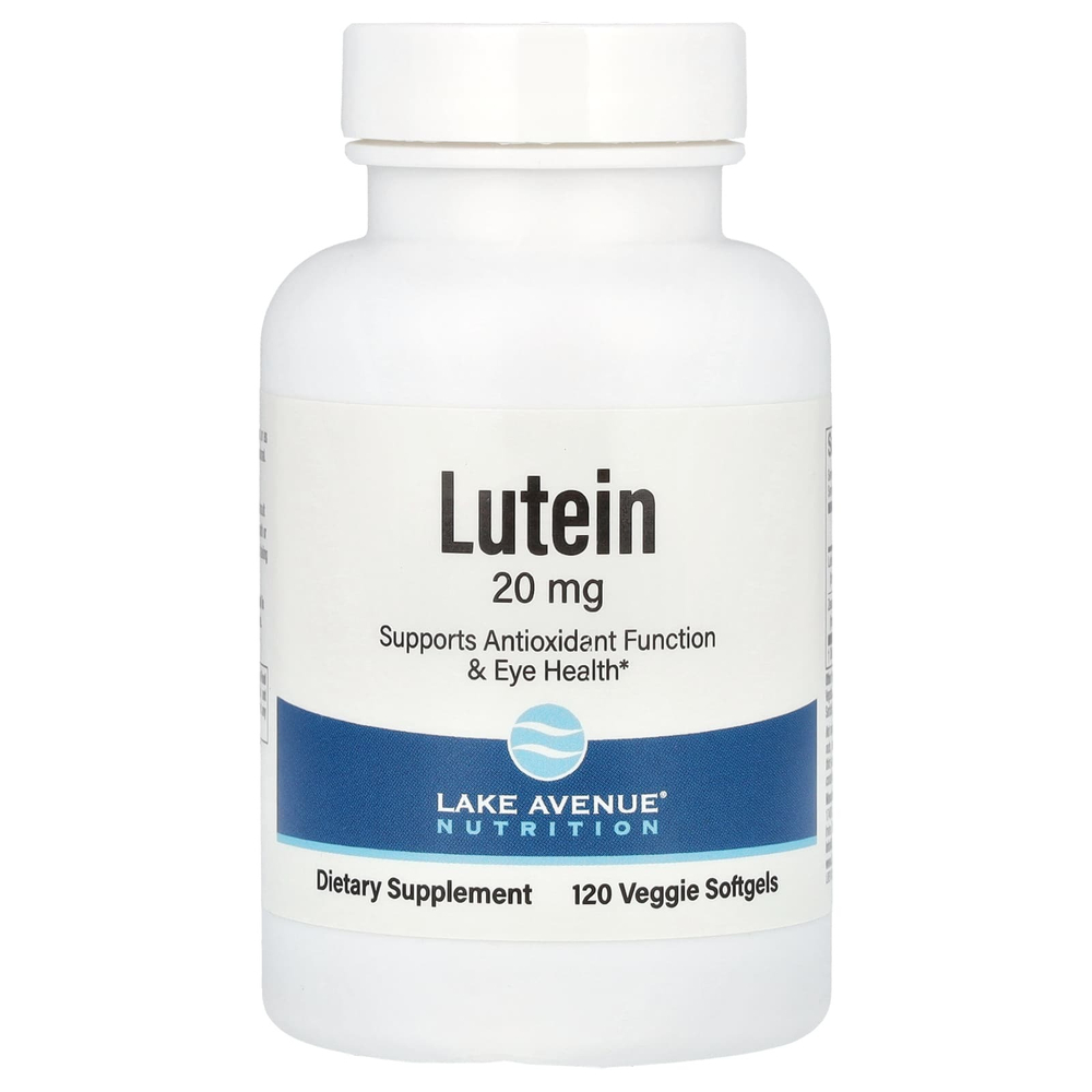 Lake Avenue Nutrition, лютеин, 20 мг, 120 растительных мягких таблеток