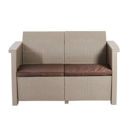 Диван Keter Toledo Love Seat, 130 x 72 x 79 см, капучино