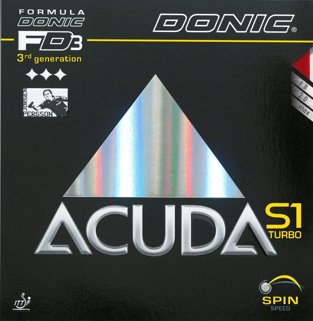 Накладка для ракетки Donic Acuda S1 Turbo max red