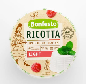 СЫР МЯГКИЙ BONFESTO РИКОТТА 40% 250ГР