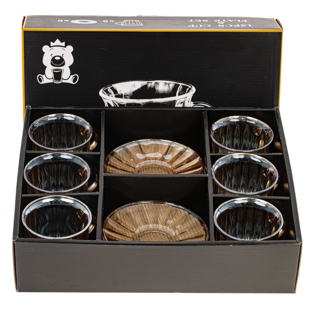 GAEM Набор кофейный 100 мл, 6 перс. 12 предм., L35,5 W28 H8,5 см