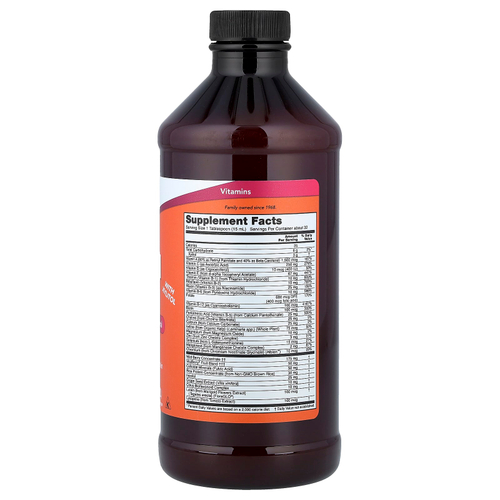 NOW Foods, Пищевая добавка Liquid Multi, со вкусом диких ягод, 16 жидких унций (473 мл)