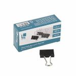 Зажим LITE 32 мм металл черный 12 шт/упак