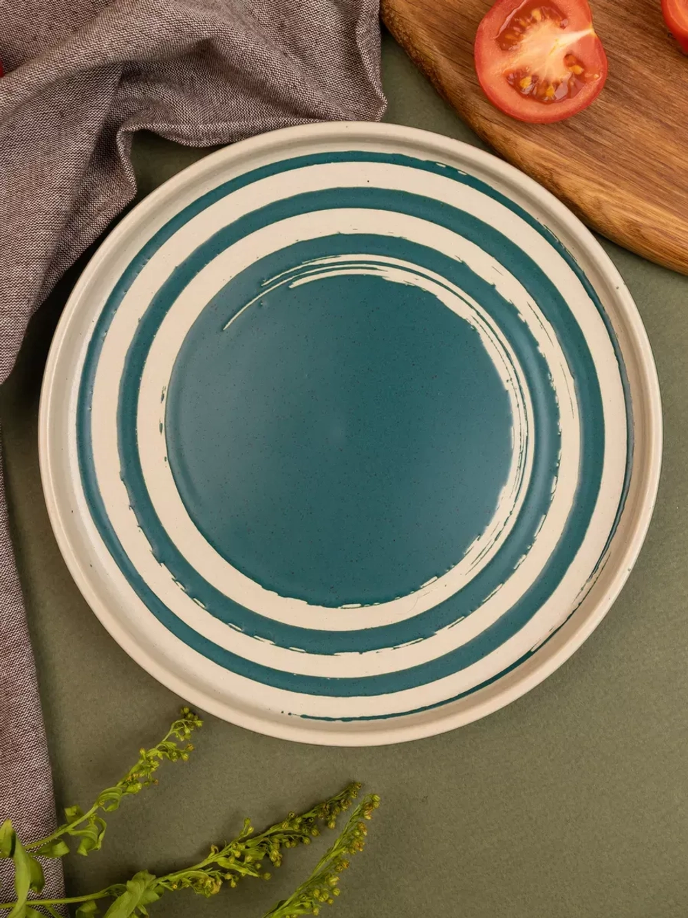 Тарелка с бортиками, Океан, диаметр 25,5 см - 6 шт.