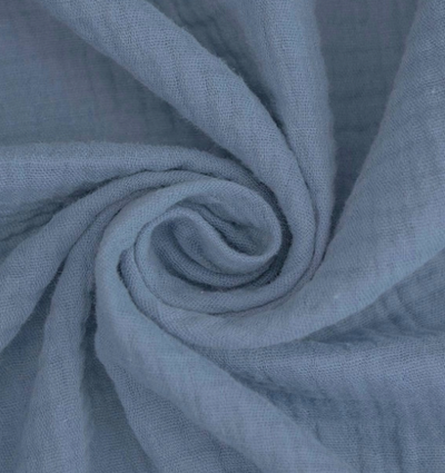 Ткань Муслин, 115 гр/м2, 100% хлопок, ш. 140 см, деним