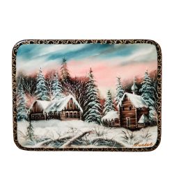 ШК-19/39-F Шкатулка в технике декупаж «Зима» (10х8х3,5)