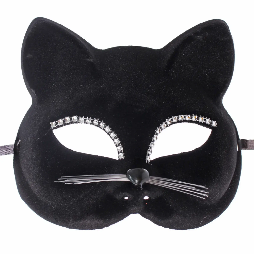 Маска карнавальная «Сияющая кошка»