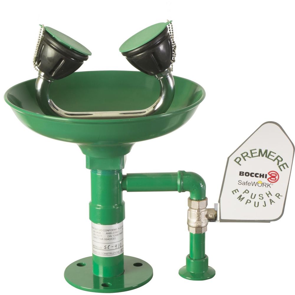 Аварийный фонтан настольный нерж. сталь BOCCHISF SC410 зеленый