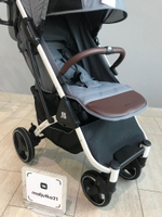 Коляска прогулочная Babalo 2024 Серый текстиль на белой раме