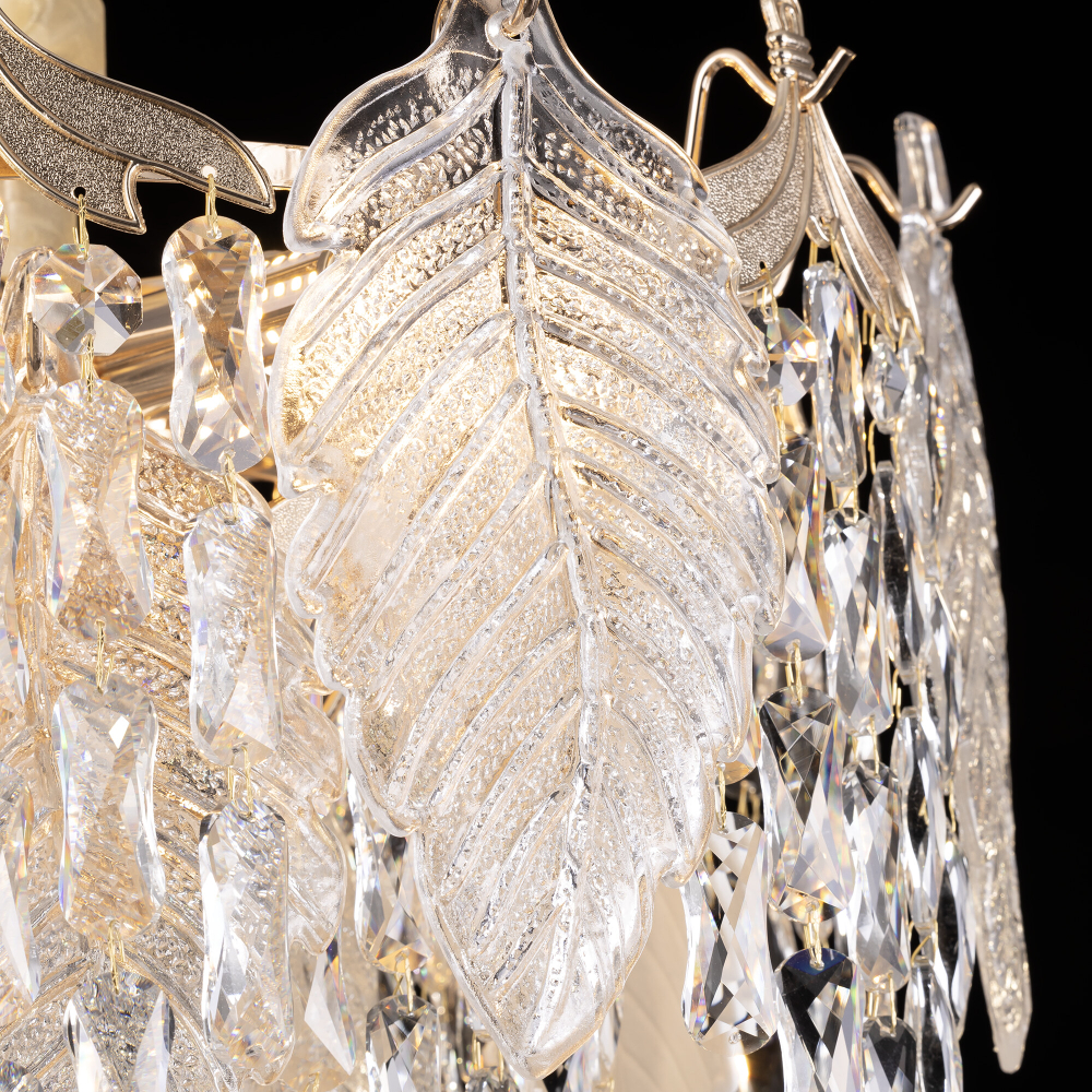 Citilux Darby CL309252 Люстра хрустальная подвесная Золото