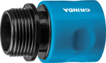 GRINDA PROLine TT-34E, соединитель быстросъемный для шланга 3/4″, с внешней резьбой