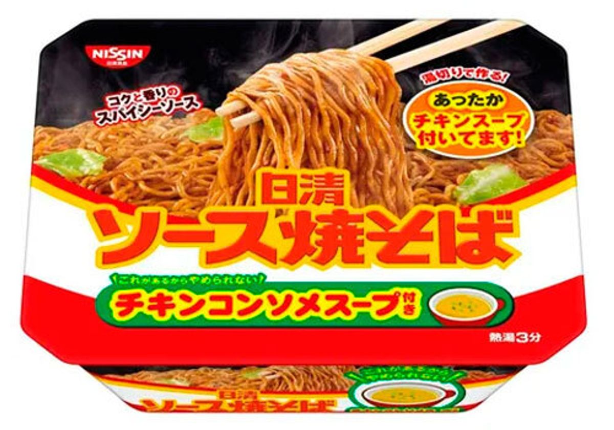 Суп-лапша Nissin куриная с соусом якисоба, 104г