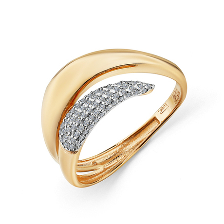 Кольцо из золота 585 пробы с Фианит