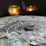 Подвеска ТОЧКА СБОРКИ с цепочкой , серебро