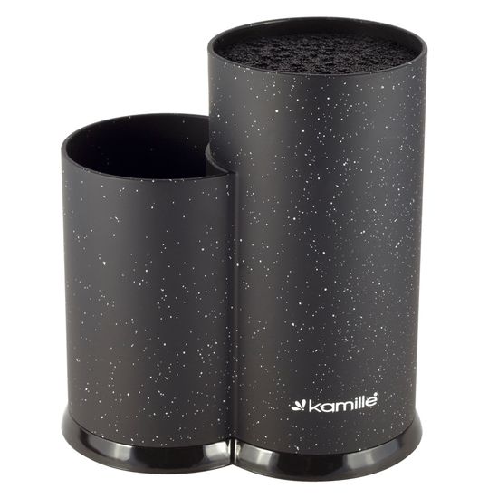 Подставка для ножей и кухонных принадлежностей двойная 22 см. Kamille KM 7607