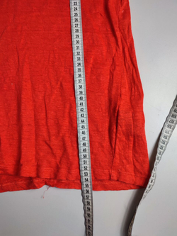 Топ H&M яркий, льняной на лето 42 размер