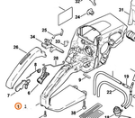 Корпус рукоятки для бензопилы STIHL MS 210, 230, 250. арт.PJ25002 FARMERTEC (STIHL 1123 790 1022)