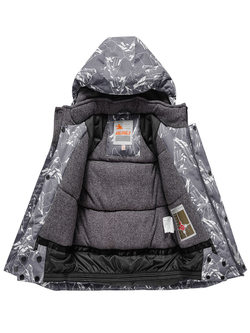 Горнолыжный костюм Valianly детский для мальчика серого цвета 9205Sr