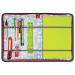 Папка для труда на молнии BRAUBERG А4 с ручкой, 1 отделение, органайзер, "Black football", 270992