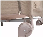 PITUSO Манеж-кровать Valencia, Beige/Бежевый,опуск.бортик, 2 уровня,лаз на молнии,125*65 см