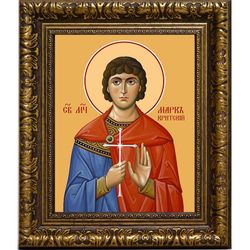Марк Критский мученик. Икона на холсте.