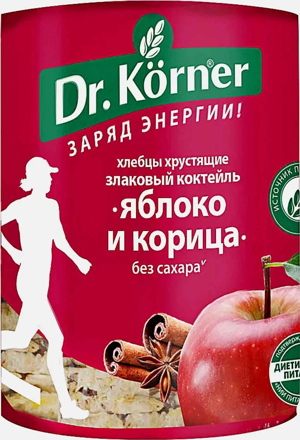 Хлебцы Злаковый коктейль Яблоко и корица Dr.Korner 90г