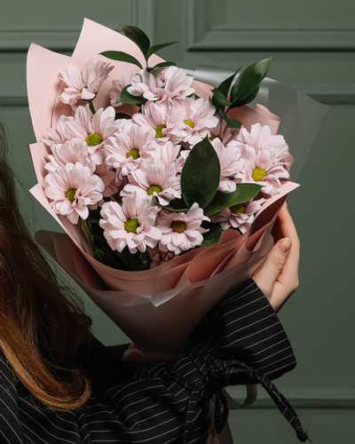 Моно букет из хризантемы (ромашка)