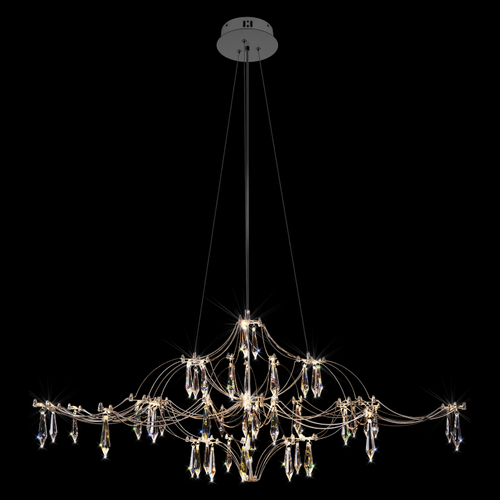 Подвесная светодиодная люстра Loft It Mira 10587/1000 Silver Asfour