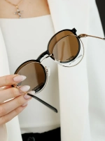 Модная оправа для очков с накладкой 4в1