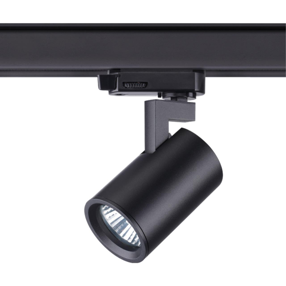 370649 PORT NT19 273 черный Светильник трёхфазный трековый IP20 GU10 50W 220V GUSTO