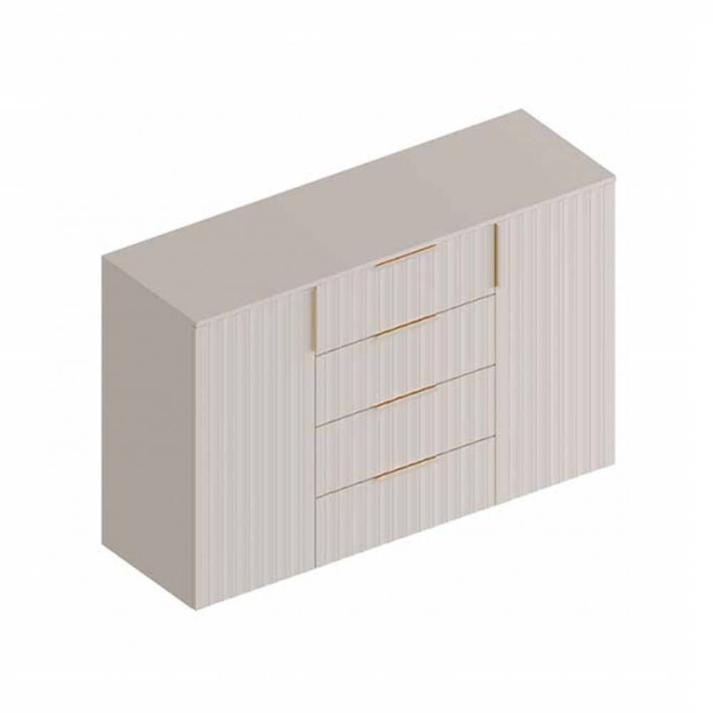 Тефия Комод 4 ящика и 2 створки