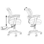 Кресло детское Бюрократ CH-W797, PL, ткань розовая/сетка, механизм качания, пластик белый