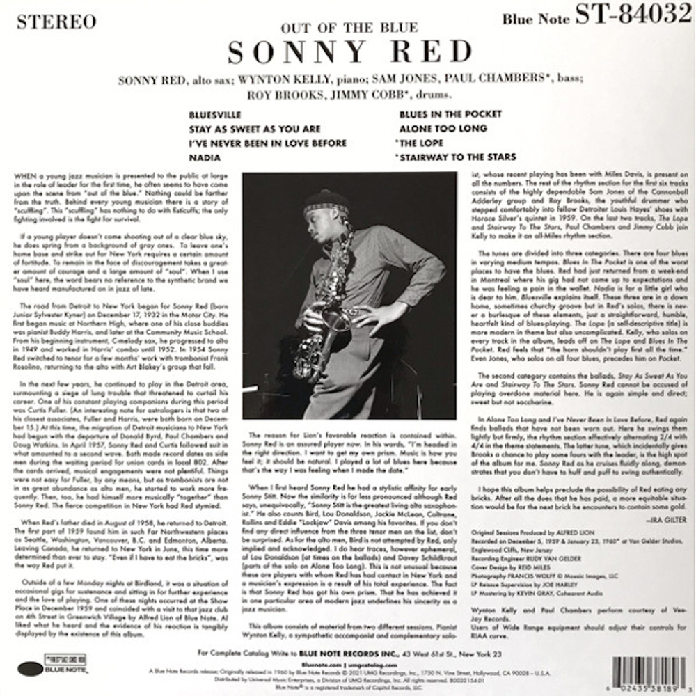 Sonny Red / Out Of The Blue (LP)