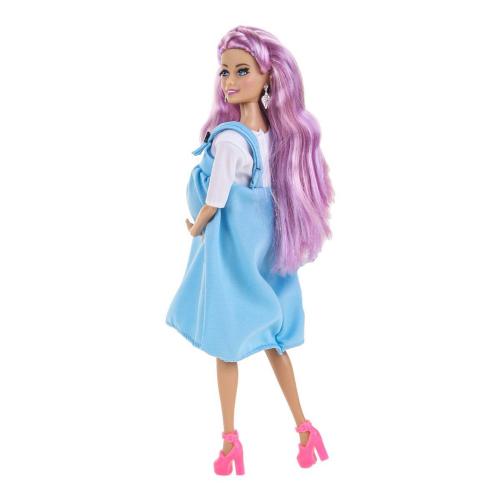 Кукла тип модель София 29см, беременная 3 младенца, руки и ноги сгиб, ресницы, маникюр,аксесс, 6600