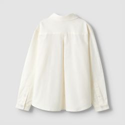 Рубашка из фланели сливочного цвета