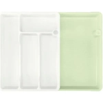 Лоток для столовых приборов раздвижной, 373*287*49 мм, светло-серый