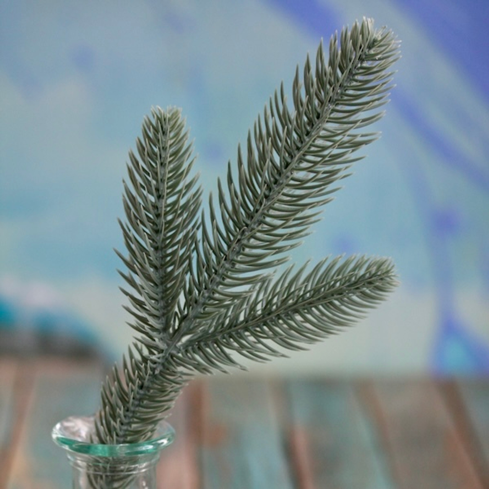 Ветка еловая голубая 20 см