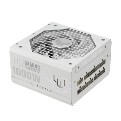 Блок питания ASUS TUF-GAMING-1000G-WHITE, full modular,  ATX12V/80Plus Gold, ATX 3.0, WHITE