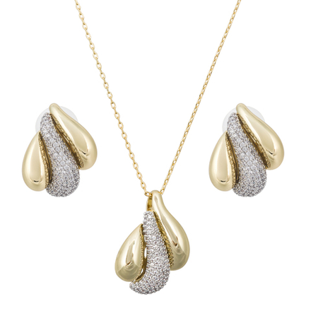 Комплект Fiore Luna, колье и серьги SG205870E-001 G