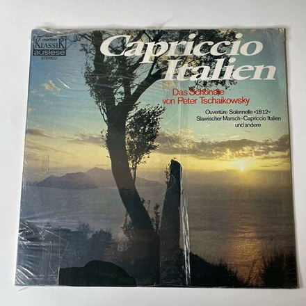 Винтажная виниловая пластинка LP P. Tschaikowsky П. И. Чайковский, Capriccio Italien Итальянское Каприччио (Германия 1977) (Sealed, Запечатана)
