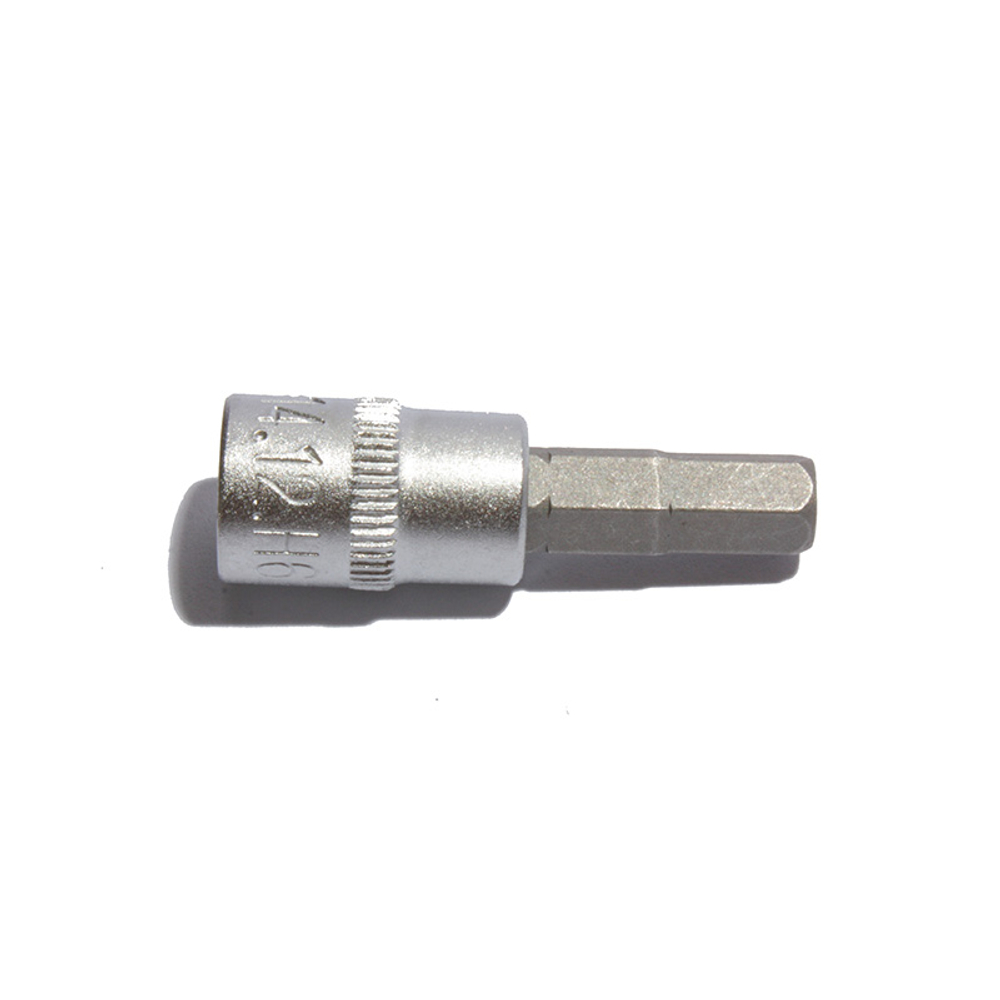 Торцевая головка короткая с битой 1/4" H6, СТАНКОИМПОРТ, CS-14.12.H6