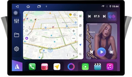 Магнитола для Iveco Daily 3 2014+ (рамка гладкая) - FarCar BX877 монитор 13" 2K QLED на Android 13, TS10, 6+128, CarPlay, 4G SIM-слот