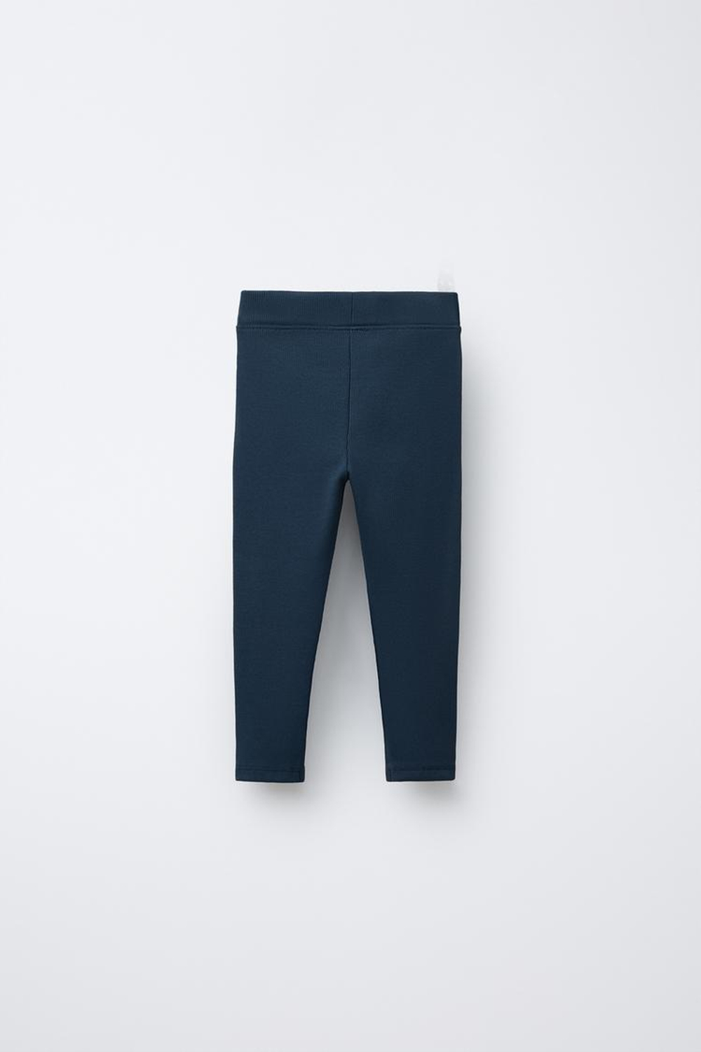 ZARA ЛЕГИНСЫ В РУБЧИК С НАШИВКОЙ, МОРСКОЙ СИНИЙ