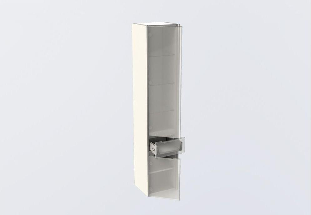 Шкаф-пенал для ванной Aquanet Латина 35 L белый